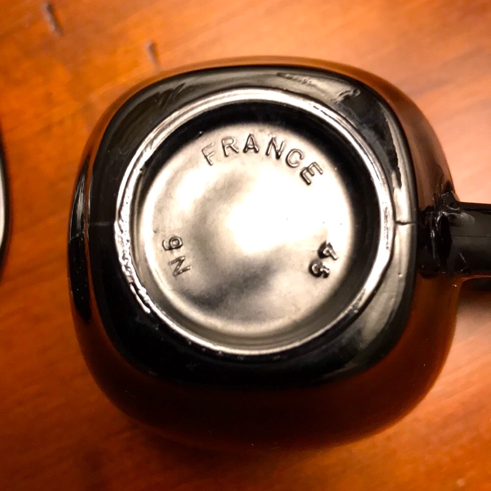 Made In France Stamped Demitasse Espresso Cup and Saucer - Picture 11 of 13